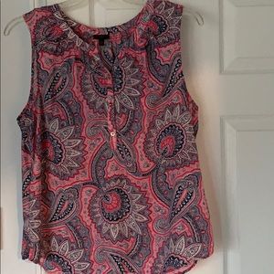 Talbots paisley blouse